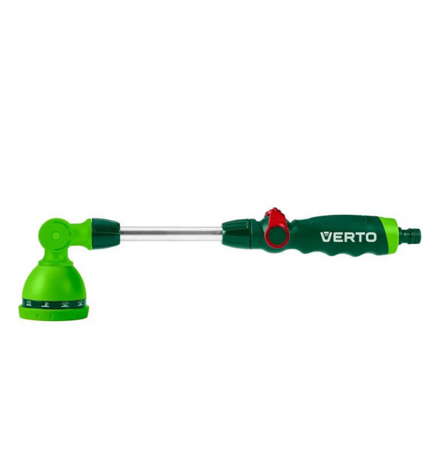 Verto Ороситель ручной, 10 функций, плавная регулировка напора воды большим пальцем, держатель двухкомпонентный