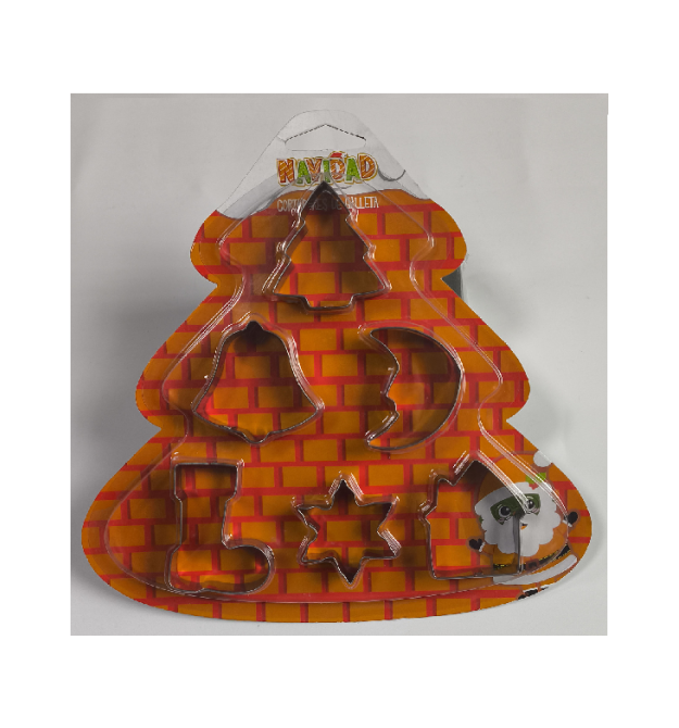 Форми для печива з нержавіючої сталі (різдвяні) 6 предмети - фігурки,Blister(Єль)