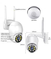 IP PTZ-відеокамера з WiFi 4Mp Light Vision VLC-9248WIA (Tuya) f-3.6mm, ІЧ+LED-підсвічування, з мікрофоном