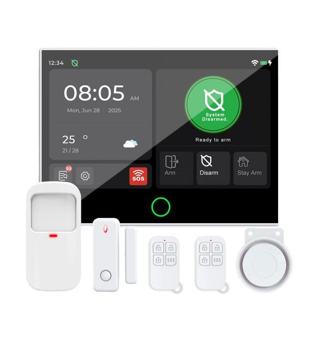 Комплект бездротової сигналізації Trinix TRX-4G-Kit(LCD)(WiFi) з WiFi та 4G LTE