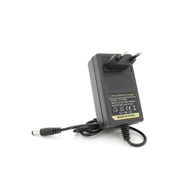 Зарядний пристрій для акумуляторів Li-ion 16.8V,4S,2A, штекер 5,5х2,5мм, LED-індикація