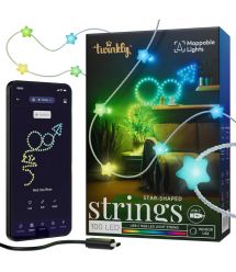 Twinkly Гирлянда Smart LED Twinkly Strings Star RGB 100 IP20 6м USB-C кабель прозрачный