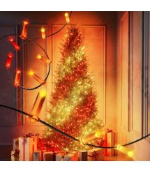 Twinkly Гирлянда Smart LED Twinkly Strings Candle RGB 100 IP20 6м USB-C кабель зеленый