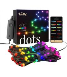 Twinkly Гирлянда Smart LED Twinkly Dots Lights RGB 400 IP44 20м кабель черный
