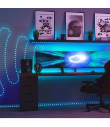 Twinkly Гирлянда Smart LED Twinkly Dots Lights RGB 400 IP44 20м кабель черный