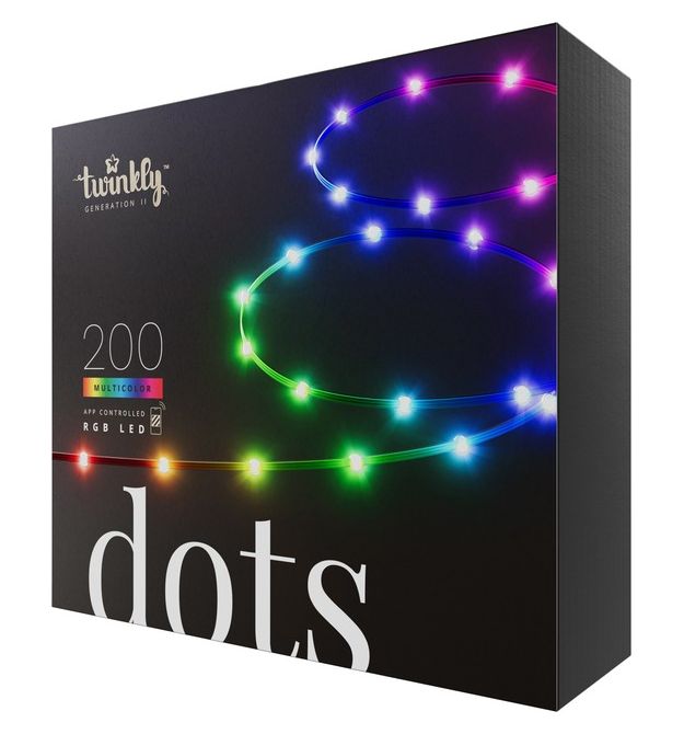Twinkly Гирлянда Smart LED Twinkly Dots Lights RGB 200 IP44 10м кабель прозрачный