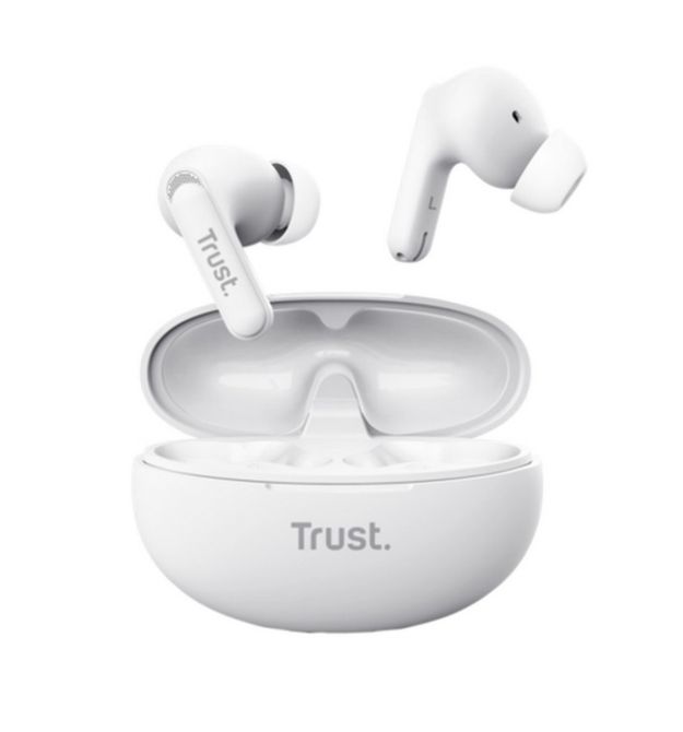 Trust Наушники TWS Yavi Earbuds BT 5.3, ENC, SBC, Mic, Белый