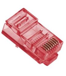 Коннектор (100 шт-уп.) Ritar RJ-45 8P8C UTP Cat-5 Q100 Red