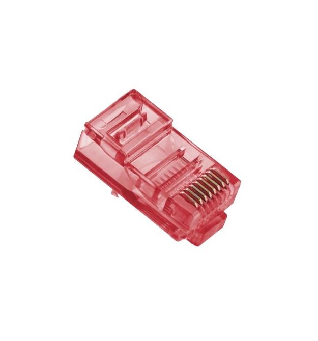 Коннектор (100 шт-уп.) Ritar RJ-45 8P8C UTP Cat-5 Q100 Red