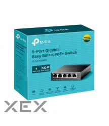 TP-Link Коммутатор TL-SG105MPE 5xGE (4xPoE), 120Вт, WebSmart