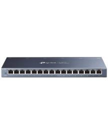 TP-Link Коммутатор TL-SG116P 16xGE (16xPoE), 120Вт, Неуправляемый