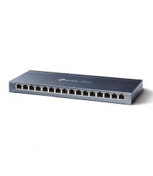 TP-Link Коммутатор TL-SG116P 16xGE (16xPoE), 120Вт, Неуправляемый