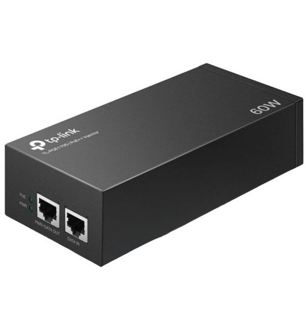 TP-Link PoE-Инжектор POE170S 1xGE, 1xGE PoE, 60Вт