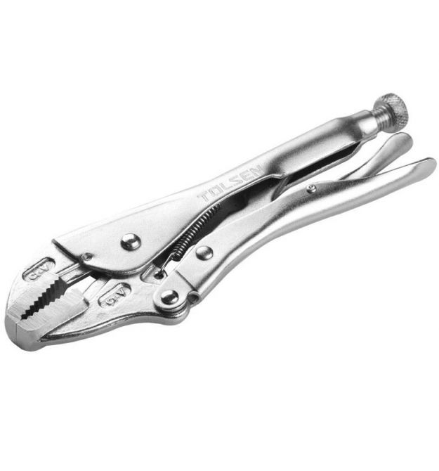 Tolsen Клещи зажимные Tolsen, 0-50мм, храповой механизм, 250мм
