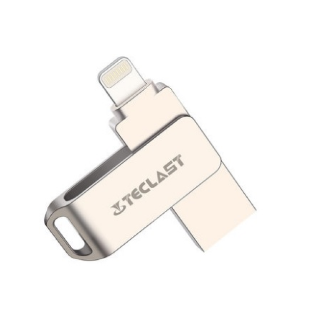 Флеш-накопичувач Teclast, USB 3.0 - Lightning, 64GB, 5V, 7.25 - 21.3MByte - s, Алюмінієвий сплав, BOX