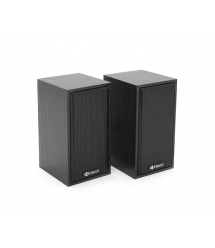 Колонки 2.0 Kisonli T-002A для ПК та ноутбука, USB + 3.5mm, 2x3W, 20Hz-18KHz, Black, BOX, Q30