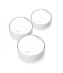 Маршрутизатор TP-LINK Deco X50-PoE (3-pack) MESH система AX3000 1xGE LAN/WAN 1x2,5GE LAN/WAN MU-MIMO OFDMA MESH