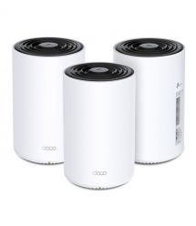 Домашня Powerline Mesh Wi-Fi система TP-LINK DECO PX50 3PK AX3000, 3xGE LAN/WAN, Powerline G1500