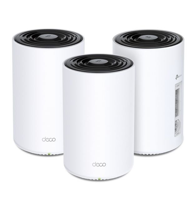 Домашня Powerline Mesh Wi-Fi система TP-LINK DECO PX50 3PK AX3000, 3xGE LAN/WAN, Powerline G1500