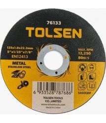 Tolsen Диск отрезной по металлу, 125х1.0х22.2мм