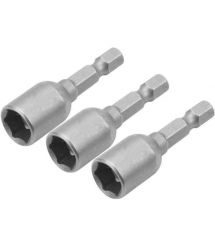 Tolsen Головки торцевые магнитные, набор 3шт, 1/4"х48мм, 8мм, стали 40Cr