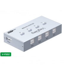 Комутатор VEGGIEG V-F502 USB 2.0 - 4BM. PC to Scanner Printer Sharing Switch (потрібний драйвер), Box