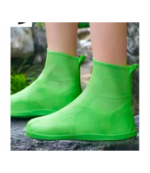 Латексні бахіли від води та бруду, потовщені, силіконові, р.30-33, зелені