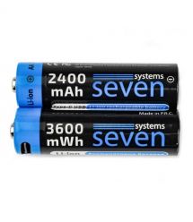 Аккумуляторная батарейка SEVEN AA 1.5V Li-ion 2 шт