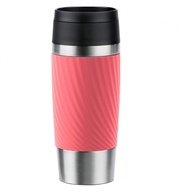 Tefal Термочашка Travel Mug Classic Twist, 0.36л, нержавеющая сталь, коралловый