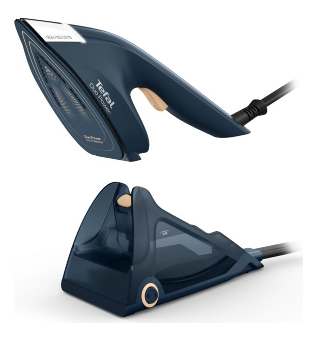 Tefal Отпариватель Duo компактный Power 2в1, 1700Вт, 400мл, паровой удар -180гр, постоянный пар - 25гр, керам. подошва, синий