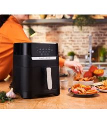 Tefal Мультипечь Easy Fry Grill&Steam, 1430Вт, чаша-6.2л, сенсорное управл., 8 программ, пластик, черный