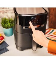 Tefal Мультипечь Easy Fry Grill&Steam, 1430Вт, чаша-6.2л, сенсорное управл., 8 программ, пластик, черный