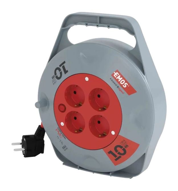 Удлинитель на катушке EMOS P19510 10м SCHUKO