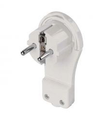 Вилка EMOS P0066 угловая плоскость с заземлением