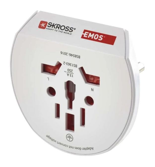 Универсальный адаптер для путешествий EMOS P0055N