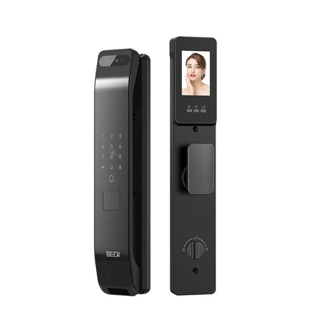 Замок біометричний автономний Trinix TRL-8804BTV Black L-R з Bluetooth, розпізнаванням