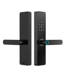 Замок біометричний автономний Trinix TRL-5101BTF Black L-R з Bluetooth, зчитувачем відбитків пальців і карт Mifare