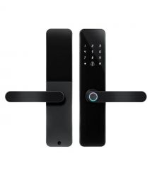 Замок біометричний автономний Trinix TRL-5110BTF Black L-R з Bluetooth, зчитувачем відбитків пальців і карт Mifare