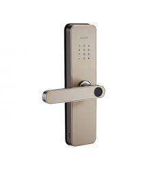 Замок біометричний автономний Trinix TRL-5405BTF Silver L-R з Bluetooth, зчитувачем відбитків пальців і карт Mifare