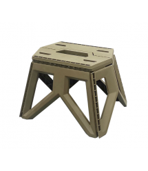 Складаний табурет Voltronic, пластик, до 150 кг, 240х280х340 мм, колір: хакі
