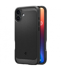Spigen Чехол для iPhone 16, Rugged Armor MagFit, Matte Black