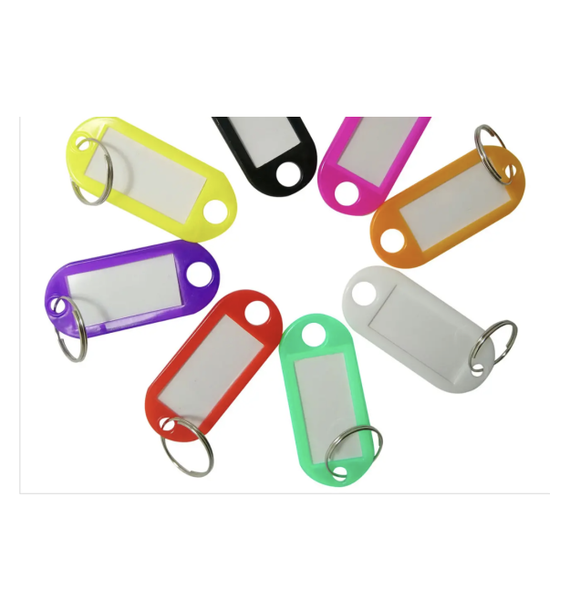 Номерна бірка NumberTag для ключів MiX кольорів, 48*22мм, упаковка 200шт