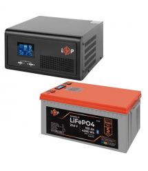 Комплект резервного живлення LogicPower 2300W + літієва (LiFePO4) батарея 4096Wh