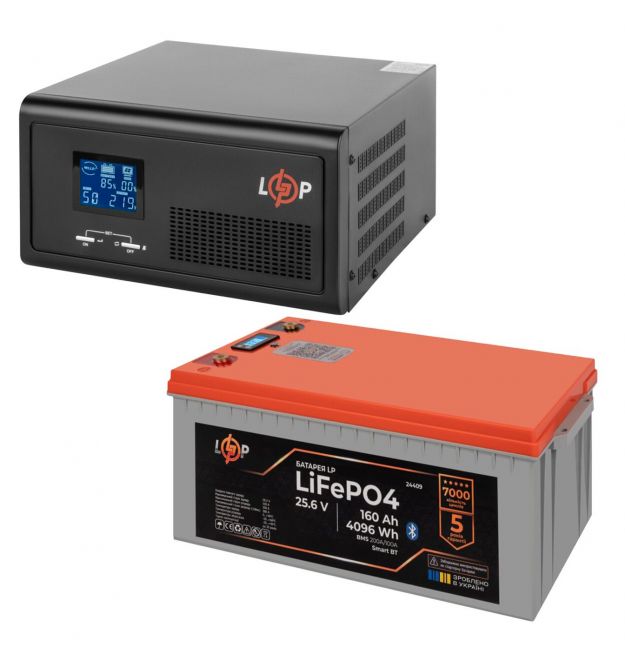 Комплект резервного питания LogicPower 2300W + литиевая (LiFePO4) батарея 4096Wh