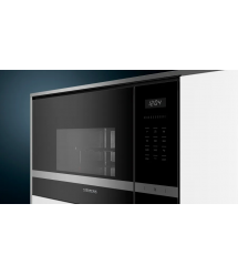 Siemens Микроволновая печь встраиваемая, 25л, электронное управление, 900Вт, гриль, дисплей, нержавеющая сталь