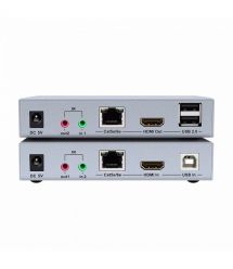 Подовжувач 4K HDMI і USB 2.0 KVM 100m Dtech DT-7051