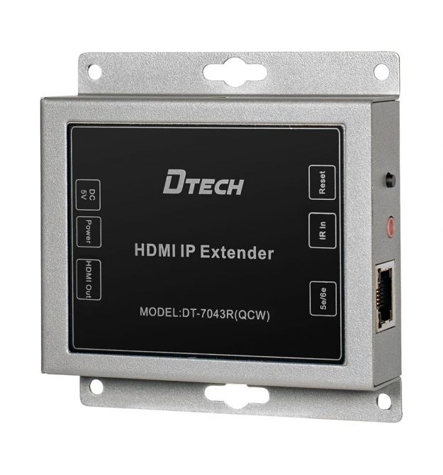 Подовжувач відеосигналу HDMI 150m IP-150 Dtech DT-7043R (QCW) Receiver