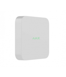 Мережевий відеореєстратор Ajax NVR DC (8ch) white, роздільна здатність до 4К, підтримка ONVIF - RTSP, декодування H.265 - H.264,