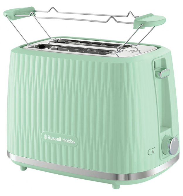 Russell Hobbs Тостер Eden 800Вт, пластик, подогрев,разморозка, фисташковый