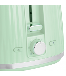 Russell Hobbs Тостер Eden 800Вт, пластик, подогрев,разморозка, фисташковый